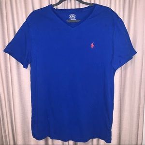 Polo Ralph Lauren blue V neck
